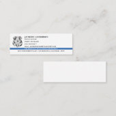 Logo des Polizeichefs der Abteilung Rechtsdurchset Mini Visitenkarte (Vorne/Hinten)