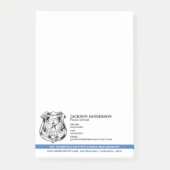 Logo des Polizeichefs der Abteilung Rechtsdurchset Post-it Klebezettel (Vorderseite)