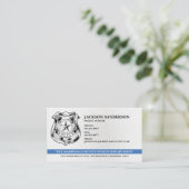 Logo des Polizeichefs der Abteilung Rechtsdurchset Visitenkarte (Stehend Vorderseite)