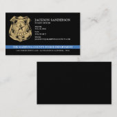 Logo des Polizeichefs der Abteilung Rechtsdurchset Visitenkarte (Vorne/Hinten)