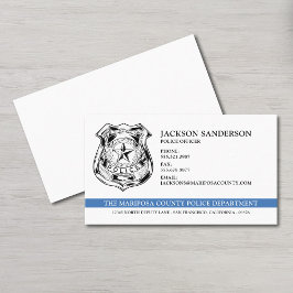 Logo des Polizeichefs der Abteilung Rechtsdurchset Visitenkarte