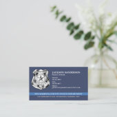 Logo des Polizeichefs der Abteilung Rechtsdurchset Visitenkarte (Stehend Vorderseite)