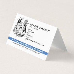 Logo des Polizeichefs der Abteilung Rechtsdurchset Visitenkarten