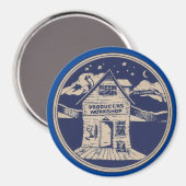 Logo des Produzenten-Workshops Magnet (Vorderseite/Rückseite)