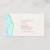 Logo des Quarz Crystal Healer and Schmuck Designer Visitenkarte (Rückseite)