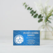 Logo des Reinigungsfensters Visitenkarte (Stehend Vorderseite)