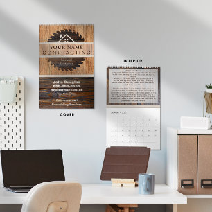 Logo des Rustic Wood Tone Contractor Kalender
