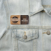 Logo des Rustic Wood Tone Contractor Namensschild (Beispiel)