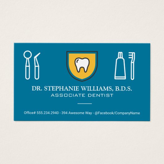 Logo des Schilds | Dental (Vorderseite)