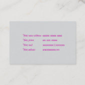 Logo des Schmuckhauses Visitenkarte (Rückseite)