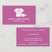 Logo des Shirts "Pink Custom Closing Apparel Store Visitenkarte (Vorne/Hinten)