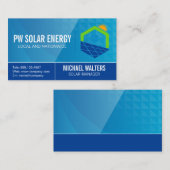 Logo des Solar House Power | Tech Sun Energy Visitenkarte (Vorne/Hinten)