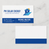 Logo des Solar House Power Visitenkarte (Vorne/Hinten)
