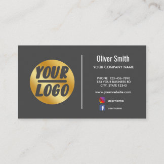Logo des Sonderunternehmens Gold Dunkelgrau oder i Visitenkarte