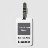 Logo des speziell für den Sport bestimmten Teams,  Gepäckanhänger (Vorderseite Vertikal)