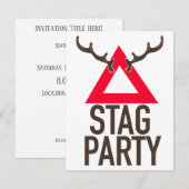 Logo des Stag Party Einladung (Vorne/Hinten)
