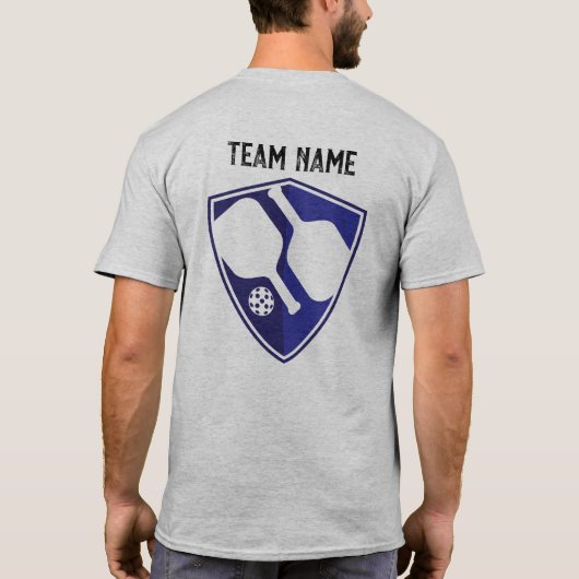 Logo des Teams für den benutzerdefinierten Schild T-Shirt (Rückseite)