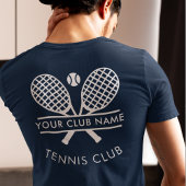 Logo des Tennis Club Coach Name Team Tri-Blend Shirt