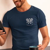 Logo des Tennis Club Coach Name Team Tri-Blend Shirt