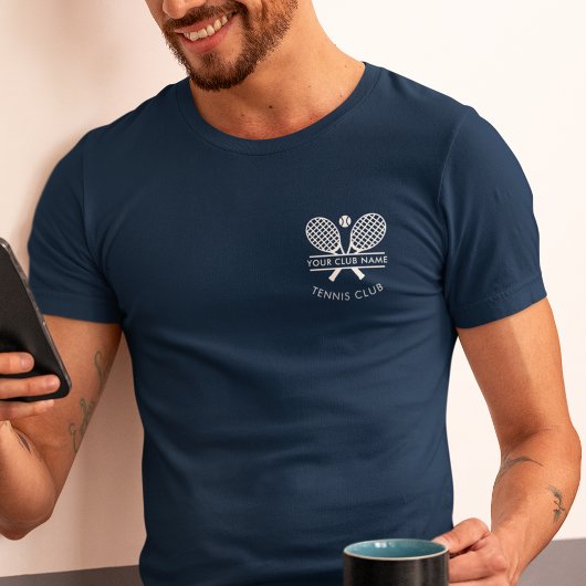 Logo des Tennis Club Coach Name Team Tri-Blend Shirt