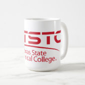 Logo des Texas State Technical College Kaffeetasse (VorderseiteRechts)