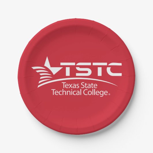 Logo des Texas State Technical College Pappteller (Vorderseite)