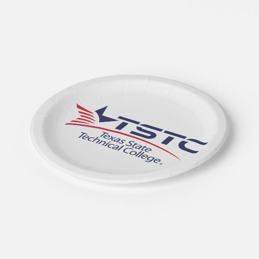 Logo des Texas State Technical College Pappteller (Schrägansicht)