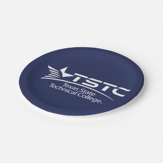 Logo des Texas State Technical College Pappteller (Schrägansicht)