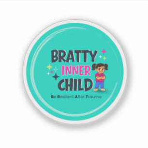 Logo des unartigen inneren Kindes  Aufkleber