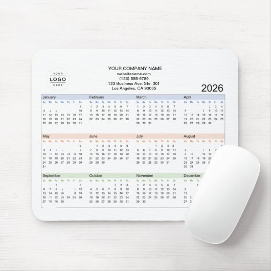 Logo des Unternehmens 2026 Mousepad (Mit Mouse)