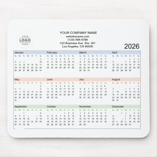 Logo des Unternehmens 2026 Mousepad (Vorne)