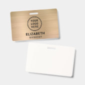 Logo des Unternehmens Ausweis (Vorder- & Rückseite)