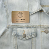 Logo des Unternehmens Beruflich Gold Namensschild (Beispiel)