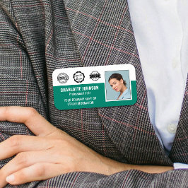 Logo des Unternehmens "Custom Employee Foto Compan Namensschild