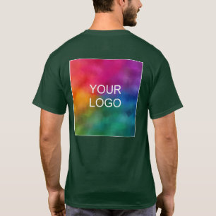 Logo des Unternehmens für benutzerdefiniertes Back T-Shirt