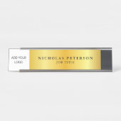 Logo des Unternehmens für Berufliche Führungskraft Schreibtischnamensplakette (Vorderseite )