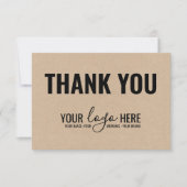 Logo des Unternehmens für das Branding in Unterneh Dankeskarte (Vorderseite)