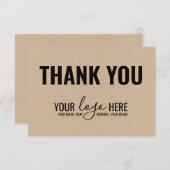 Logo des Unternehmens für das Branding in Unterneh Dankeskarte (Vorne/Hinten)