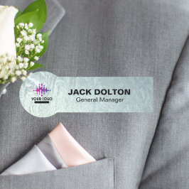 Logo des Unternehmens für die Bezeichnung von Meta Namensschild