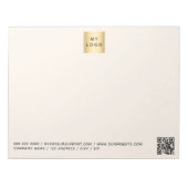 Logo des Unternehmens für die QR-Codierung von Bei Notizblock (Vorderseite)