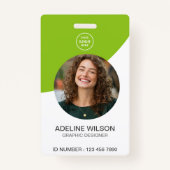 Logo des Unternehmens für kundenspezifisches Foto Ausweis (Vorderseite)