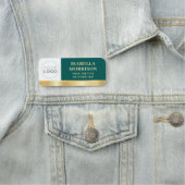 Logo des Unternehmens für Mitarbeiter-IDs Green Go Namensschild (Beispiel)