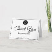 Logo des Unternehmens für Real Anwesen Dankeskarte (Vorderseite)