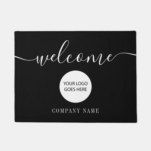 Logo des Unternehmens Fußmatte (Vorderseite)