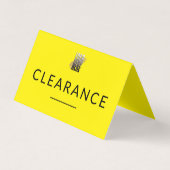 Logo des Unternehmens Gelbe Abklingzeit Visitenkarten (Vorderseite)