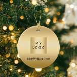 Logo des Unternehmens Keramik Ornament<br><div class="desc">Ein Imitat goldener Hintergrund. Personalisieren und fügen Sie Ihr Unternehmen,  Firmenlogo und einen Text. Wenn Sie die Datei ohne Text gewollt haben,  löschen Sie sie mit der Backspace-Taste.</div>