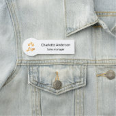 Logo des Unternehmens Namensschild (Beispiel)