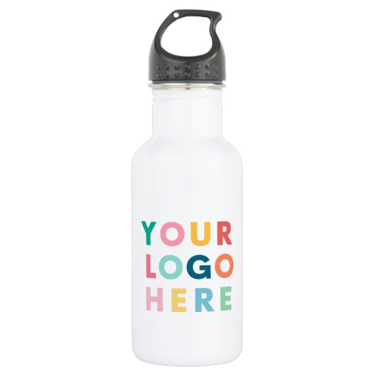 Logo des Unternehmens personalisiert Water Bottle  Edelstahlflasche (Vorderseite)