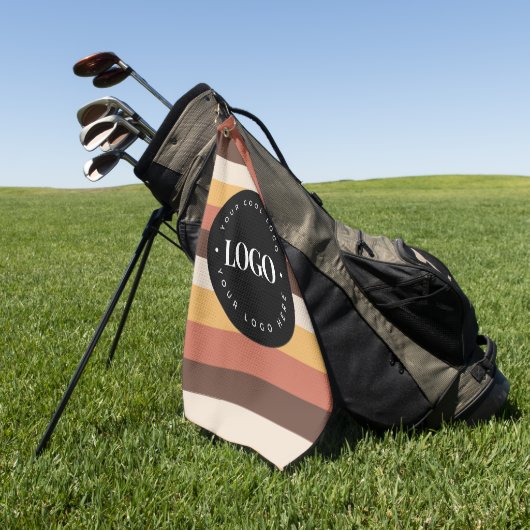 Logo des Unternehmens Retro Stripes - Willkommen 6 Golfhandtuch (Gras)