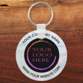 Logo des Unternehmens Schlüsselanhänger (Vorderseite)